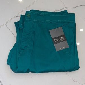 Matrix Men’s by Maevn Green Scrub Pants NWT